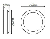 50mm Diameter flat cap (cap only) SS316